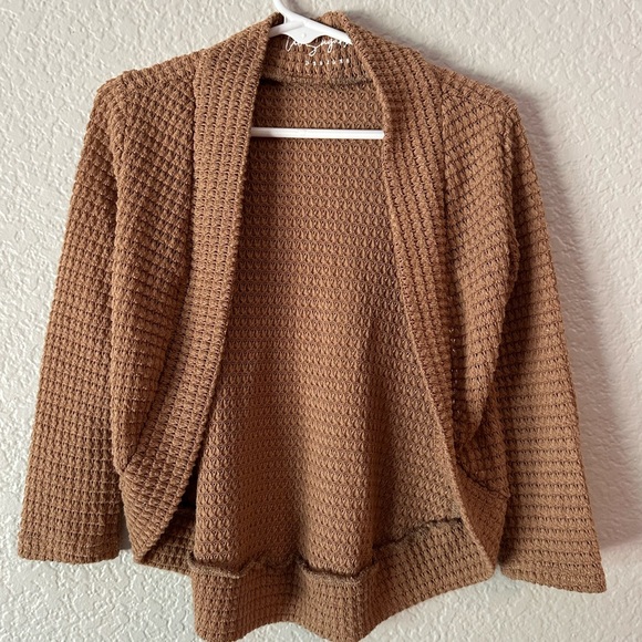 Lil’ Sugarlamb Other - Lil’ Sugarlamb Woven Cardigan Tan size 2T/3T